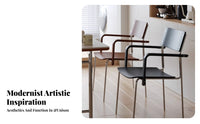 Modern Design Metal Frame Armchair Versatile Use Dining Chair Ergonomic Design Household Furniture Easy Assembly for Apartment Dwellers, Adults, Homeowners, Living Room, Home Office, Bedroom, Reading Nook