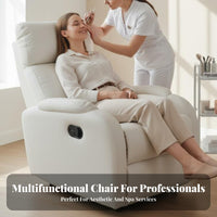 Multi-Functional Motorized cosmetic Lounger Fully Reclinable Salon Equipment Electric Adjustment Treatment Couch Ergonomic Support for Nail technicalnicians, Lash Artists, Estheticians, Eyelash Studios, Cosmetic Clinics, Spas
