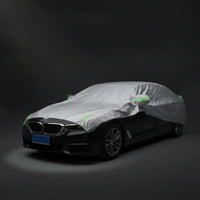 All-Season Car Cover with Mirror Pockets Sunproof Aluminum Film Car Cover Resistant Dustproof for Driveway, Seasonal Storage