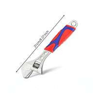 Wrench with Anti-Slip Handle Versatile Adjustable Wrench Adjustable Spanner Sturdy Tool Ergonomic for Homeowners, Workshop