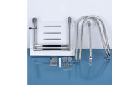 Curved Handrails Boat Swim Platform Textured Dot Pattern Stainless Steel Swim Platform Ladder Non-Slip Boat Boarding Ladder