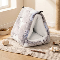 Parrot Nest and Winter Bird Nest, Flannel Budgie Cage Accessory and Hamster Bedding, 21x20cm Winter Warm Sugar Glider Supplies, Hanging Bird Bed