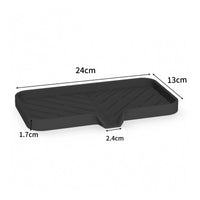 Silicone Draining Mat Drainage Notch Home Accessory Raised Rim