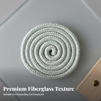 Flexible and Conformable Fiberglass Sealing Rope Long-Lasting Heater Door Seal Rope Abrasion Resistant Braided Fiberglass Gasket for DIY Enthusiasts, Maintenance Professionals, Repair Technicians, Pellet Stoves, Boilers, Ovens, Industrial Equipment