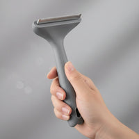 Pet Grooming Comb with Metal Teeth Stainless Steel Undercoat Deshedding Comb Dematting Tool Non-Slip Lightweight for Dogs