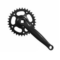 Mountain Bike Crankset Wear-Withstand Ant Mountain Bike Crank Limb Set Single Speed Crankset Thickened Chainring 170mm Crank