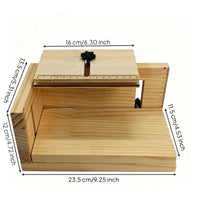 Manual Labeling Bracket Solid Wood Labeling Bracket with Ruler Precision for Workshops