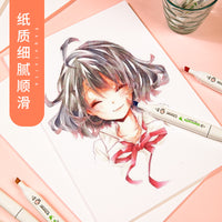 Kent Paper Marker Pen Manga Design Colored Pencil Sketch Paper 200g for Children's Hand-painted Drawing