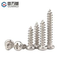 Nickel-Plated Phillips Pan Head Self-Tapping Screws for Electronics