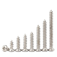 Nickel-Plated Phillips Pan Head Self-Tapping Screws for Electronics
