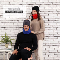 Outdoor Double-Layer Fleece Neck Warmer for Men and Women, Multifunctional Winter Headwear, Windproof Scarf and Hat