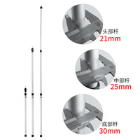 Telescopic Aluminum Tent Poles for Outdoor Camping Tarps and Awnings, Portable Support Rods