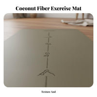 Shock Absorbing Exercise Mat Quiet Natural Rubber Exercise Mat Eco-Friendly Sweat-Absorbent for Professionals, Home Use, Pilates, Gym, Studio