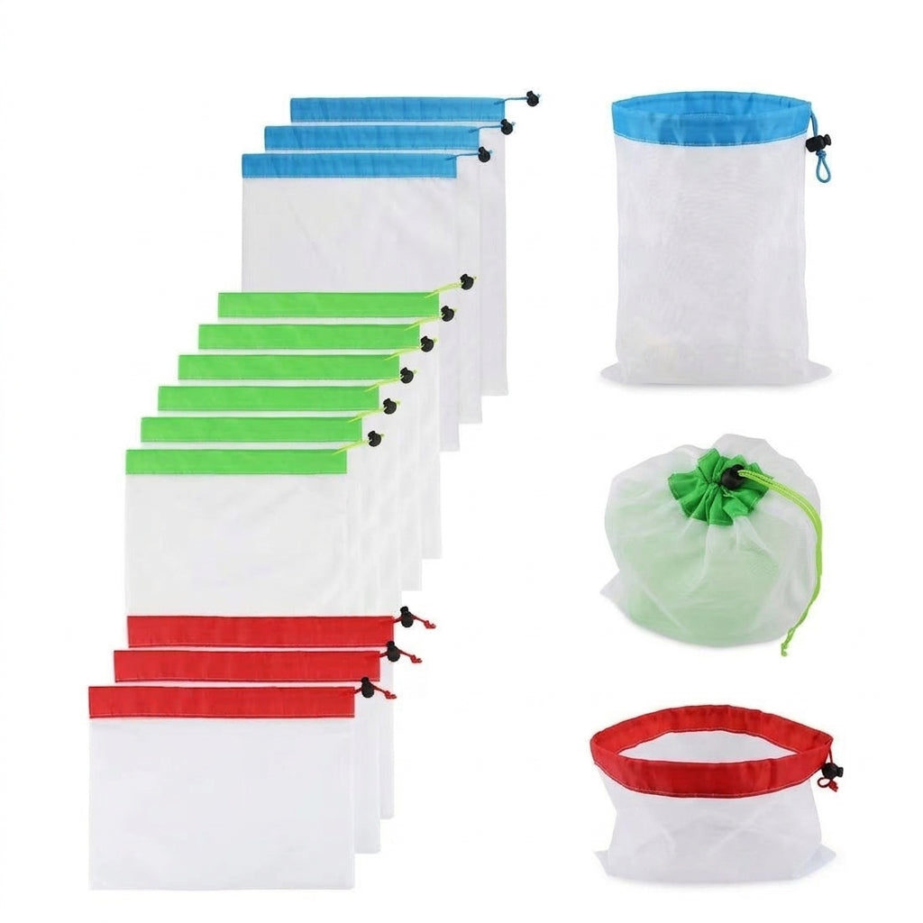 Transparent Drawstring Toy Storage Bag, Large Capacity Organizer Mesh Net for Kids Room Organization, for Bedroom
