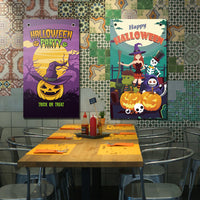Halloween Large Fabric Banner for Party Bar Restaurant Decor