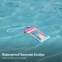 Cartoon Waterproof Phone Protector Buoyant Waterproof Phone Protector Floats for Beach Goers, Vacationers, Rafting, Water Park, Snorkeling