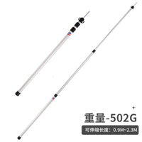 Telescopic Aluminum Tent Poles for Outdoor Camping Tarps and Awnings, Portable Support Rods