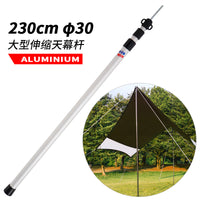 Telescopic Aluminum Tent Poles for Outdoor Camping Tarps and Awnings, Portable Support Rods