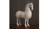 Horse Figurine Distressed Horse Sculpture Handcrafted Ornament for Art Collectors, Living Room, Entryway, Bookshelf