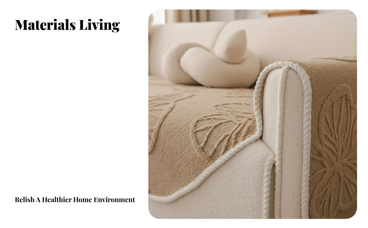 Dust-Proof Sofa Slipcover Non-Slip Jacquard Butterfly Throw Thickened Couch Protector Easy to Install for Homeowners, Families with Children, Feline Owners, Living Room, Den