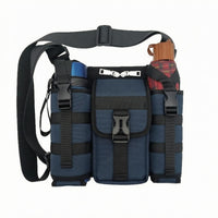 Oxford Cloth Single-Shoulder Crossbody Bag Adjustable Strap Utility Crossbody Bag Front Flap Pocket for Outdoor Use