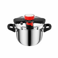 Thickened Body Burst-resistantProof Pressure Cooker 6 Safety Protections Stovetop Pressure Cooker Quick-Seal Lid Cookware Single-Hand-Hand Locking for Gas Cooktop