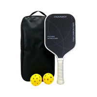 Shock-Absorbing Carbon Fiber Pickleball Paddle Cushioned Pickleball Paddle with Honeycomb Core Comfortable Racquet Responsive for Training