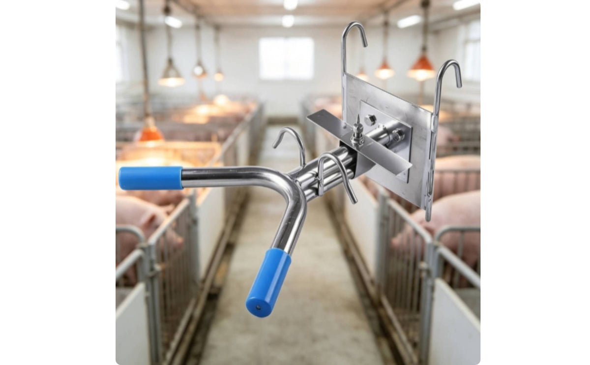 Single-Person Pig Castration Frame Handheld Castration Frame Welded Tool Long-Lasting for Farmers