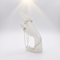 Glossy Finish Jewelry Display Hand Smooth Hand-Shaped Jewelry Stand PVC Tabletop