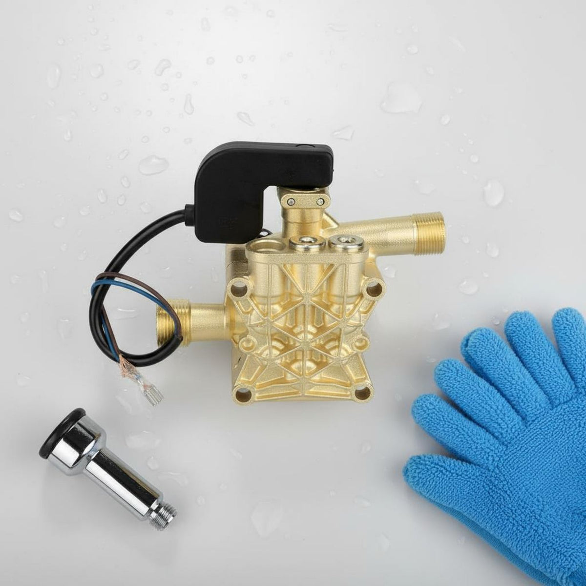 High Pressure Washer Pump Head Car Washer Pump Head Assembly for DIY Enthusiasts