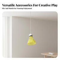 Automatic Return Badminton Practice Aid Long-Lasting Solo Badminton Return Practice Aid Sports Equipment Adjustable Height