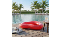 Long-Lasting PVC Material Inflatable Heart Buoy Portable Heart Shaped Swim Float Easy to Inflate & Deflate Glitter Pool Buoy Tear Resistant for Adults, Kids