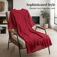 Dress and Summer for Women with Elegant Lace Patchwork, Stylish Party Dresses for in a Flattering Tapered Fit