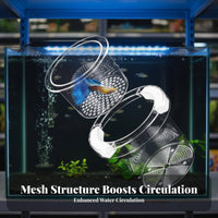 Guppy Breeder Box Double-Tier-Tier Design Aquatic Habitat Separation Box Buoyant Aquatic Pet Hatchery Suction Holder Mount