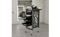 Hair Salon Trolley Multi-Tier Salon Storage Effortless Cart to Organize Styling Cart for Hairdressers