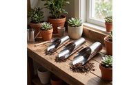 Stainless Steel Garden Scoop Sturdy Soil Scoop Easy-to-Clean Gardening Tool Indoor for Hobbyists