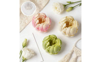 DIY Peony Bud Mold Reusable Peony Candle Mold Flexible Easy to Demold