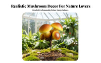 Miniature Mushroom Decoration Vivid Color Fake Mushroom Ornament Versatile Micro Landscape Decor for Shop Window Display, Terrarium