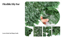 Artificial Ivy Privacy Fence Densely Packed Leaves Fake Leaf Privacy Screen Weather Resistant Artificial Ivy Fence Roll for Balcony, Patio, Backyard