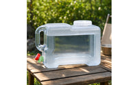 water container with Lid and Spigot Transparent with Spigot Square Dispenser for Road Trips