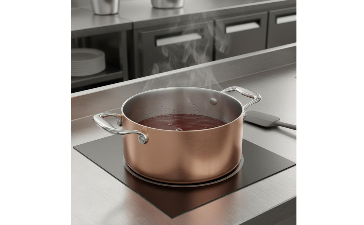 Thickened Body Three-Layer Pot and Pan Set Even Heat Distribution Stainless Steel Cookware Set Heavy Gauge Stainless Steel Soup Pot Rust Resistant for Stewing, Stovetop