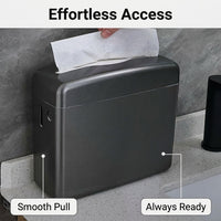 Dining Table Paper Dispenser for Folded Hand Towels, Freestanding Tissue for Bathroom and Kitchen, Top-Opening Lid