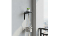 Wall Plant Shelf with Hook Indoor Metal Plant Bracket with Shelf Hanging Planter Bracket Modern Easy to Install