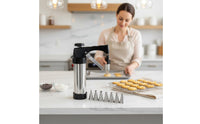 Cookie Dishwasher Cookie Press Set Piping Tip Set for Beginners, Dessert Decorators