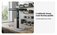 Oblong Holes T-Shaped Chair Back Rod Rounded Ends Office Chair Back Rod Metal T-Shaped Bar Steel Bar Black