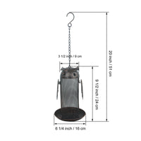 Hanging Bird Feeder Decorative Bird Feeder with Tray Weather Resistant for Patio
