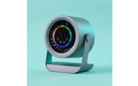 Touch Control Desktop Electric Fan Matte Finish Compact Electric Fan Cylindrical Air Circulator
