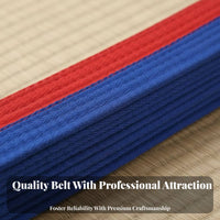 Gender-Neutral Karate Belt Long-Lasting Taekwondo Rank Belt Comfortable for Children, Beginners, Training, Competition, Competitions
