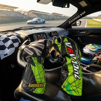 Karting Gloves Outer-Seam Full-Finger Driving Gloves Ergonomic Fit Sports Accessory