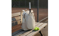 Tennis Backpack Side Pockets Pickleball Bag Drawstring Closure Tennis Racket Holder Bag for Women